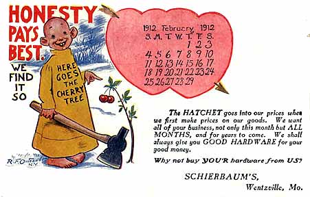 Yellow Kid Calendar Postcard